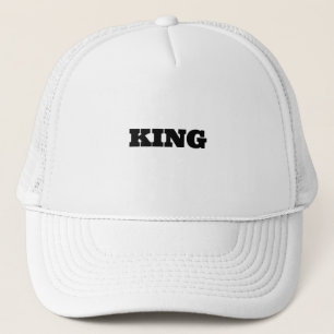 Boné Personalizado Nome do Rei em Texto Branco