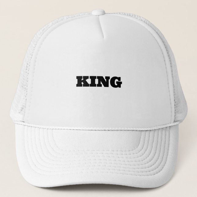 Boné Personalizado Nome do Rei em Texto Branco (Frente)