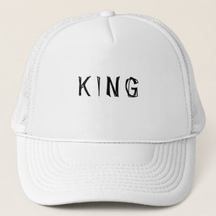 Boné Personalizado Nome do Rei em Texto Branco