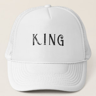 Boné Personalizado Nome do Rei em Texto Branco