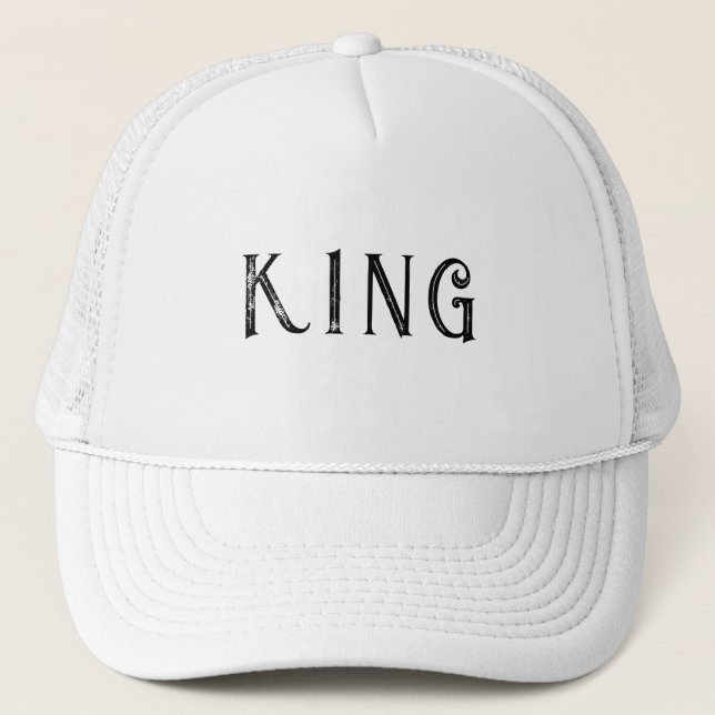 Boné Personalizado Nome do Rei em Texto Branco (Frente)
