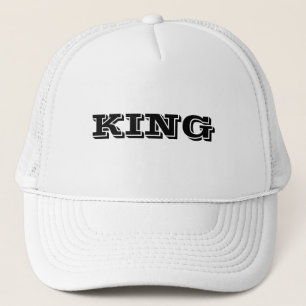 Boné Personalizado Nome do Rei em Texto Branco