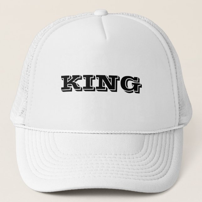Boné Personalizado Nome do Rei em Texto Branco (Frente)