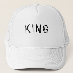 Boné Personalizado Nome do Rei em Texto Branco