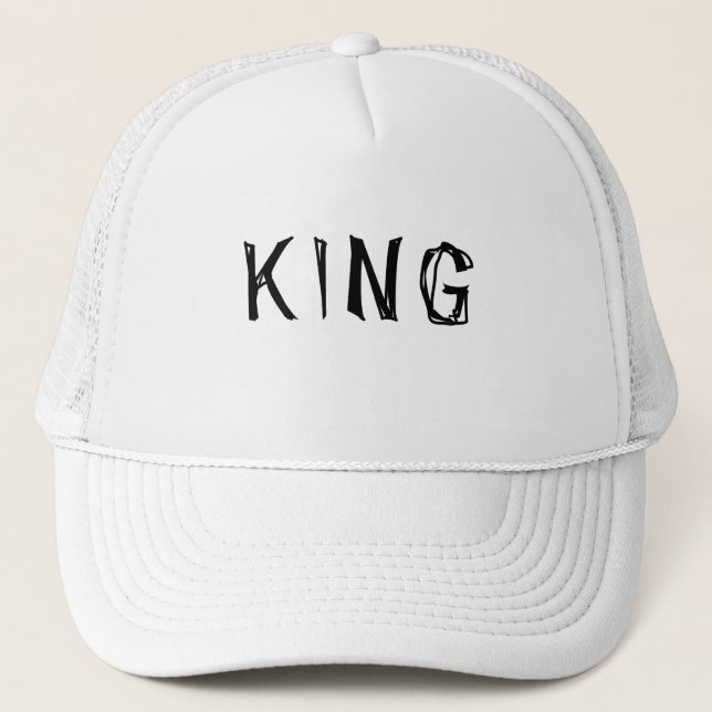 Boné Personalizado Nome do Rei em Texto Branco (Frente)
