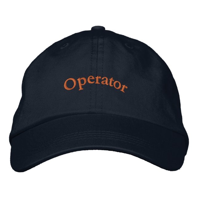 Boné Personalizado Operador cor Navy com Bordado (Frente)