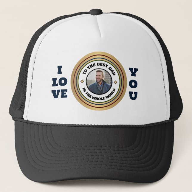 Boné Personalizar Foto Personalizada do Pai do Melhor P (Frente)