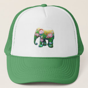 Boné Personalize as flores animais de África da selva d