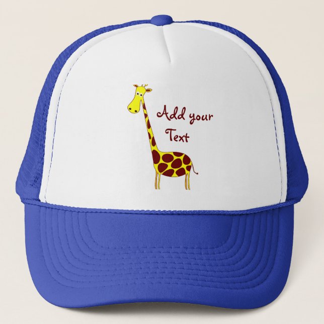 Boné Personalize! Design de Girafa Bonita (Frente)