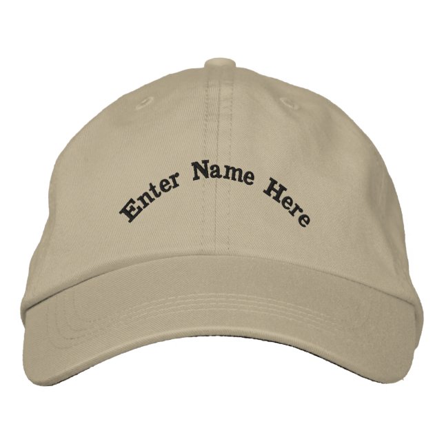 Boné Personalize Insira o Seu Nome Texto Personalizado  (Frente)