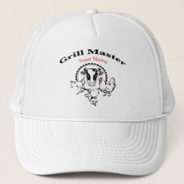 Boné Personalize seu nome Grill Master hat