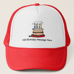 Boné Personalize um chapéu do aniversário