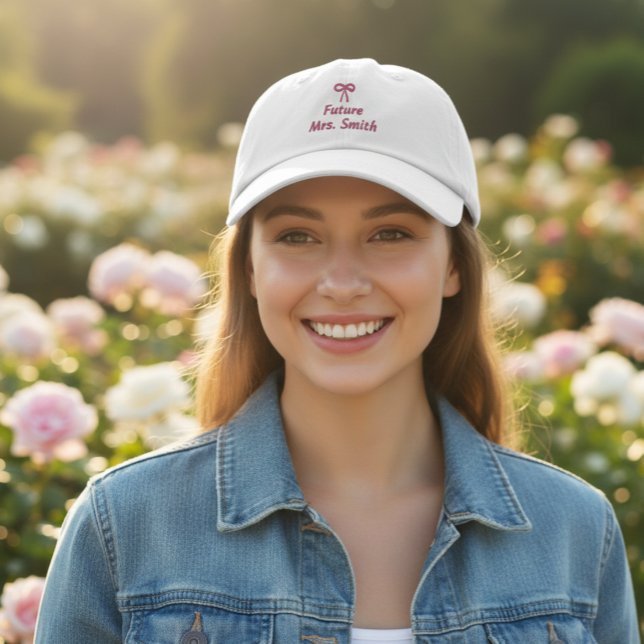 Boné Personalized Bride Hat - Future Mrs Embroidery (Criador carregado)