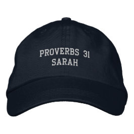 Boné Personalized Christain Scripture Embroidered Hat
