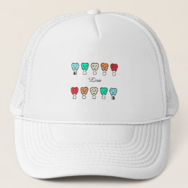 Boné Personalized- Custom Name Cute Dental Cap