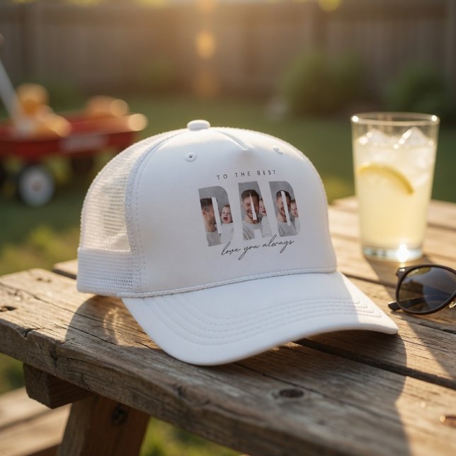 Boné Personalized Dad Photo Hat | Best Dad Ever Custom  (Criador carregado)