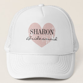 Boné Personalized name bridesmaid hat for wedding party