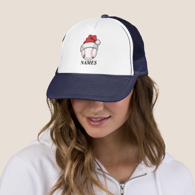 Boné Personalized Name Christmas Baseball Santa Hat (In Situ)