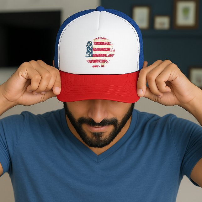 Boné Peru do Dia de Ação de Graças Com Bandeira America (Criador carregado)