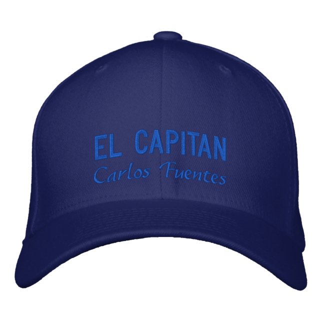 Boné Pesca Azul espanhola personalizada El Capitan (Frente)