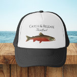 Boné Pesca e Libertação Pescadores Moscas<br><div class="desc">Capturas e Libertação De Pescadores Voam Pescando Salmão Cria Cores de Água. Os designs personalizados de Cara de Voo são presentes de excelente para homens,  mulheres e crianças e podem ser transferidos para qualquer produto.</div>