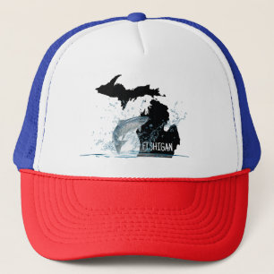 Boné Pesca Em Michigan