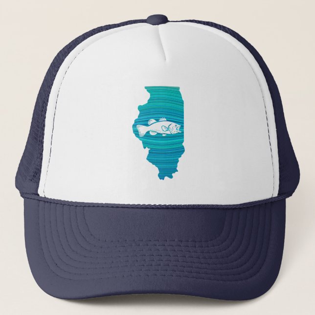 Boné Pesca na Onda de Illinois (Frente)