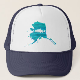 Boné Pesca Salmon da onda de Alaska