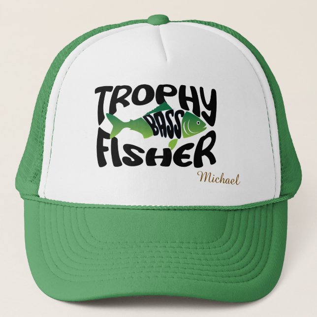 Boné Pescador de Robalo Troféu Personalizável (Frente)