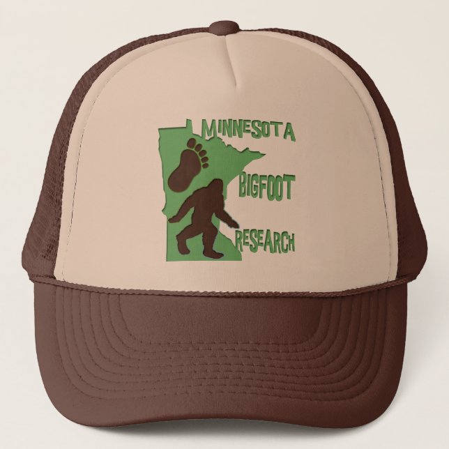 Boné Pesquisa de Minnesota Bigfoot (Frente)