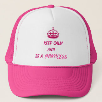 Boné Pet keep calm and be a princess