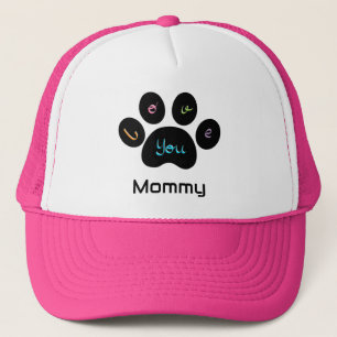 Boné Pet Paw Dog / Cat ama você Mamãe Coffee Mug