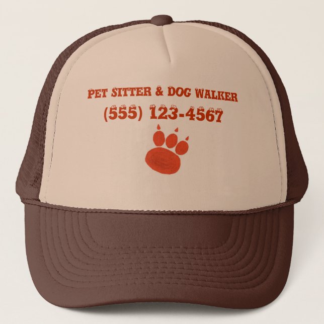 Boné Pet Sitter & Dog Walker Pak Print (Frente)