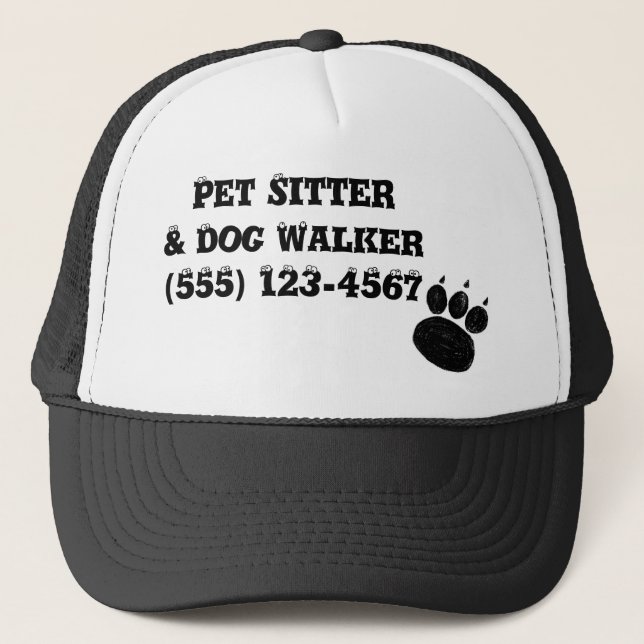 Boné Pet Sitter & Dog Walker Pak Print (Frente)