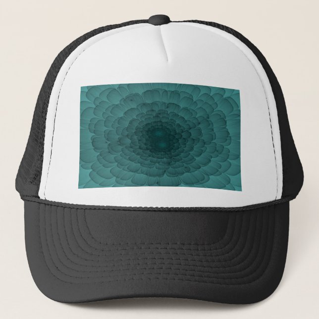 Boné Pétalas em Teal (Frente)