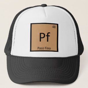 Boné Pf - Paso Fino Camiseta de Símbolo de Elemento de 