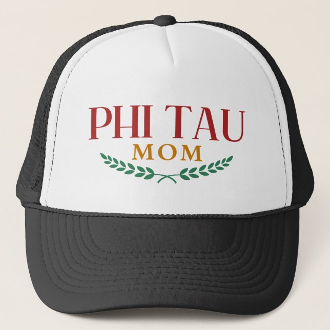 Boné Phi Tau Mom Hat – WSU Parents Weekend Trucker Cap  (Frente)