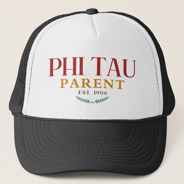 Boné Phi Tau Parent Hat – WSU Parents Weekend Trucker (Frente)