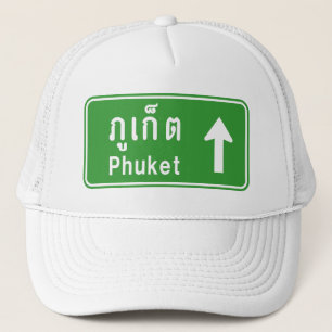 Boné Phuket Ahead ⚠ Sinal De Tráfego Rodoviário Tailand