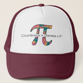 Boné Pi Day Trucker Hat - Colorful Mathematicated Desig