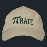 Boné Pi... RATE<br><div class="desc">A whimsical Pi embroidery design. This custom embroidered baseball cap is making for a great humorous gift for the mathematician, the geek, the inquisitive mind. Great for a student, a teacher, an engineer or anyone that has this thing with numbers. Embroidery designs are available in a selection of popular color...</div>