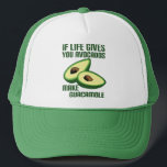 Boné Piada Engraçado Guacamole Avocado<br><div class="desc">Se a vida te der abacates,  faça guacamole. Uma peça engraçada no velho adágio para fazer limonadas de limões. Um humor comida mexicano para um fofo que gosta de piadas bonitinhas.</div>