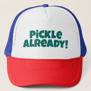 Boné Pickle Já! Chapéu de Pickleball - Texto Verde