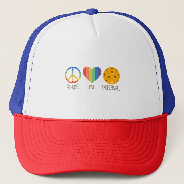 Boné Pickleball de Paz e Amor (Frente)