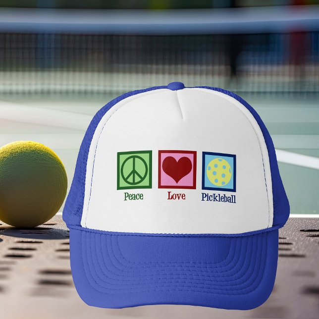Boné Pickleball de Paz e Amor (Criador carregado)