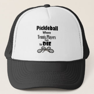Boné Pickleball engraçado aonde os jogadores de ténis