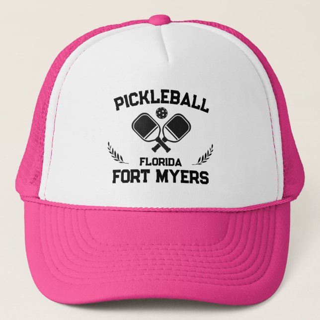 Boné Pickleball Paddle Ball Fort Myers Florida Personal (Frente)