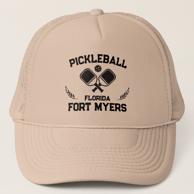 Boné Pickleball Paddle Ball Fort Myers Florida Personal (Frente)