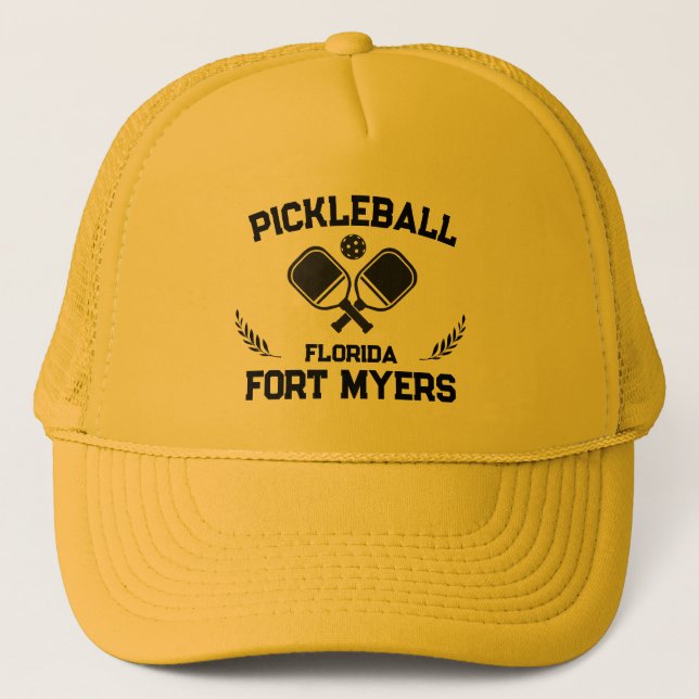 Boné Pickleball Paddle Ball Fort Myers Florida Personal (Frente)