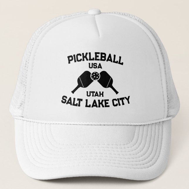 Boné Pickleball Paddle Ball Salt Lake City Utah Persona (Frente)
